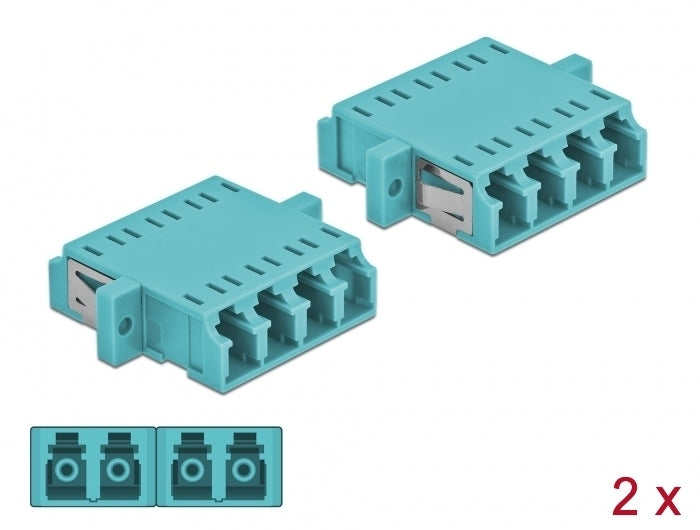 מתאם אופטי לפאנל LC Quad OM3 מולטי מוד נ/נ - delock.israel