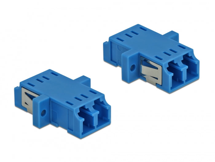 מתאם אופטי לפאנל LC Duplex סינגל מוד נ/נ - delock.israel