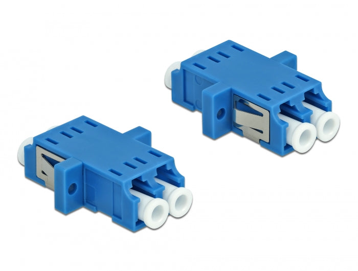 מתאם אופטי לפאנל LC Duplex סינגל מוד נ/נ - delock.israel