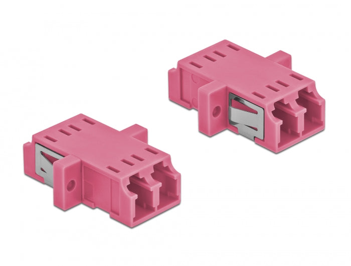 מתאם אופטי לפאנל LC Duplex OM4 מולטי מוד נ/נ - delock.israel
