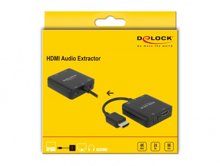 מחלץ אודיו HDMI 4K 60Hz - delock.israel