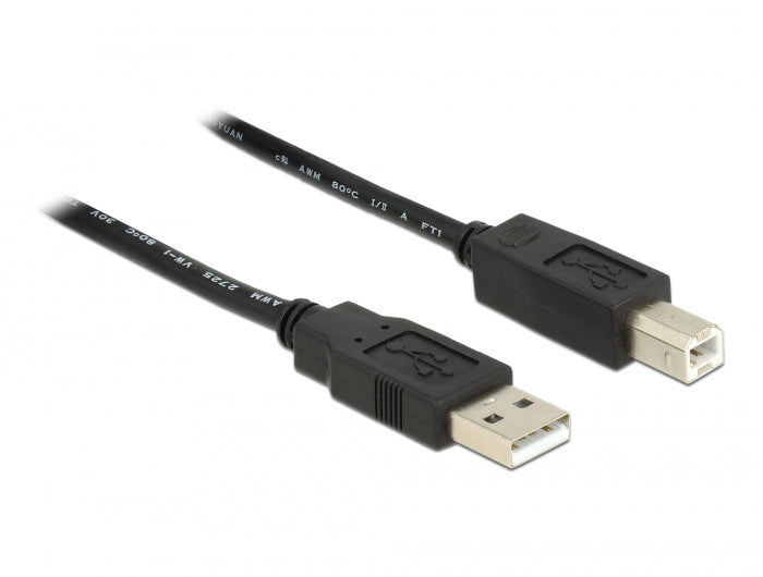 כבל USB 2.0 A-B אקטיבי ז/ז אורך 20 מטר - delock.israel