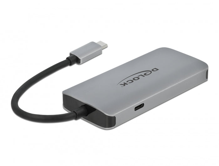 מפצל USB-C 3.2 5Gbps PD 100Watt עם 3 יציאות USB-A ושקע רשת RJ45 Giga - delock.israel