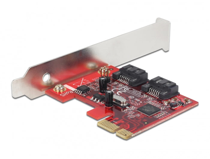 כרטיס SATA PCI-E x1 עם 2 יציאות SATA 6 Gb/s תומך RAID - delock.israel