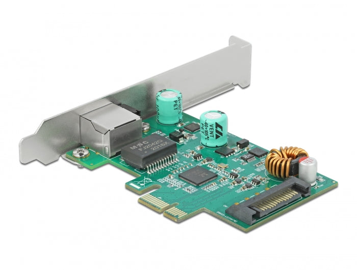 כרטיס רשת קווי RJ45 2.5Gigabit Low profile תומך +PoE צ'יפ RTL8125 - delock.israel