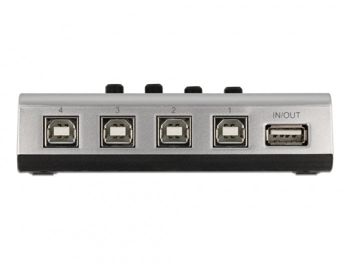 מיתוג מכני USB 2.0 דו - כיווני עם 4 יציאות USB-B - delock.israel