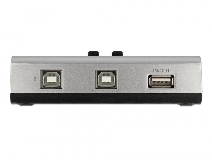 מיתוג מכני USB 2.0 דו - כיווני עם 2 יציאות USB-B - delock.israel