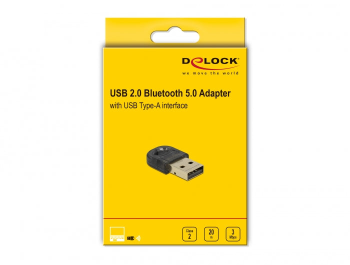 מתאם בלוטות' Bluetooth 5.0 בחיבור USB - delock.israel