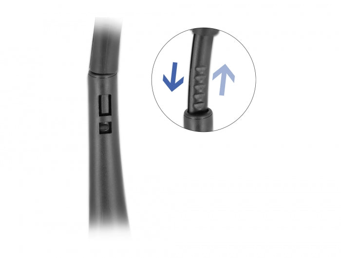 אוזניות מדונה USB Stereo עם מיקרופון + בקרת עוצמת קול ומיקרופון - delock.israel