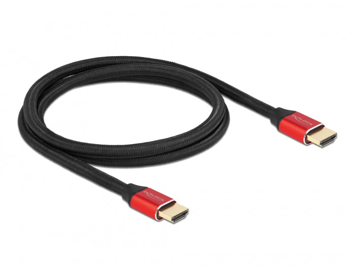 כבל HDMI 48 Gbps 8K Red Certified ז/ז תומך 60 הרץ - delock.israel