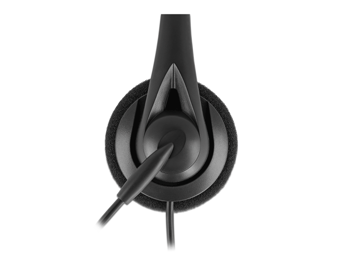 אוזניות מדונה USB Stereo עם מיקרופון + בקרת עוצמת קול ומיקרופון - delock.israel