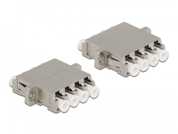 מתאם אופטי מתכתי לפאנל LC Quad סינגל מוד נ/נ - delock.israel