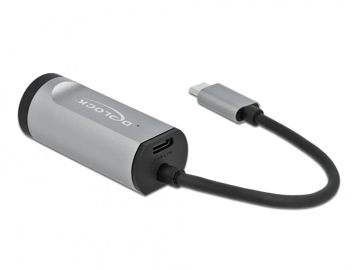 מתאם רשת USB-C לשקע RJ45 Gigabit 10/100/1000 תומך PD 100 W - delock.israel