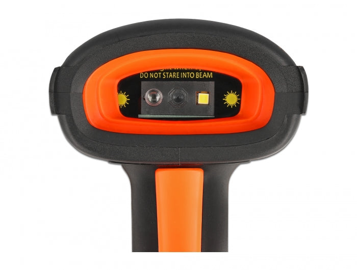 קורא ברקוד תעשייתי אלחוטי Industrial Barcode Scanner 1D/2D Wireless 2.4GHz/Bluetooth עם עמדת טעינה אינדוקטיבית - delock.israel
