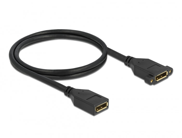 כבלמאריך DisplayPort 1.2 4K לפאנל נ/נ מרחק בין הברגים 27 מ"מ - delock.israel