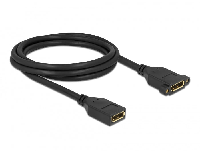 כבלמאריך DisplayPort 1.2 4K לפאנל נ/נ מרחק בין הברגים 27 מ"מ - delock.israel