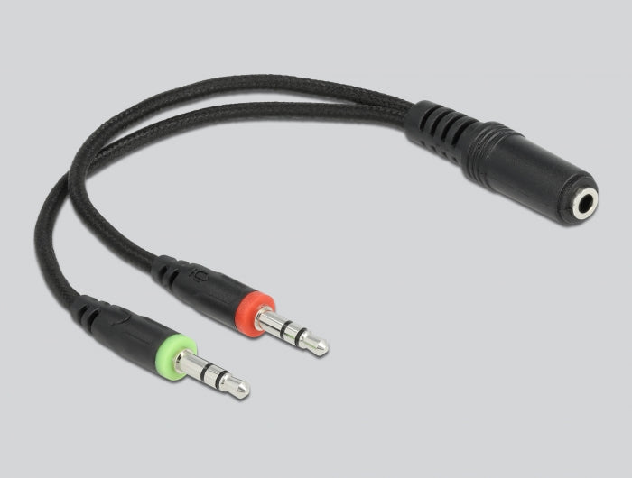 אוזניות גיימינג Over-Ear Pl 3.5 עם תאורת לד ומיקרופון - delock.israel