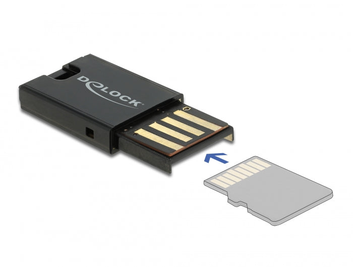 קורא כרטיסים USB 2.0 לכרטיסי זיכרון Micro SD - delock.israel