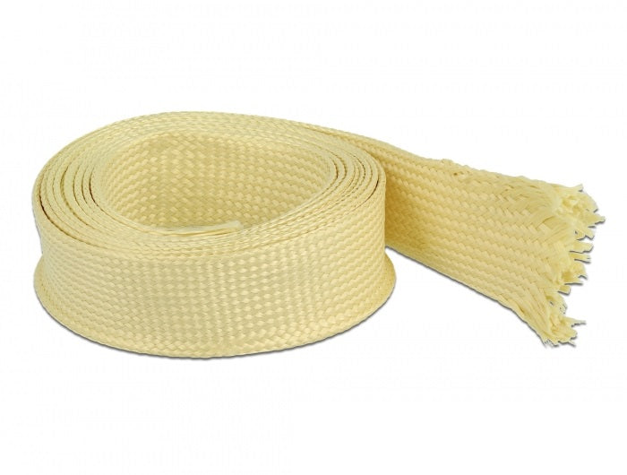 שרוול גמיש סיבים Aramid להגנת כבלים עמיד בטמפרטורה 170°C- עד 250°C אורך 2 מטר - delock.israel