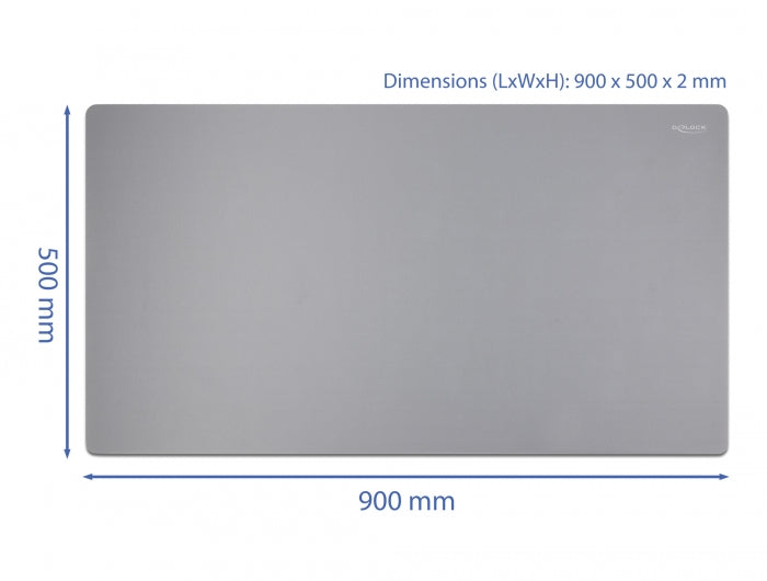משטח עכבר ענק 900/500 מ"מ - delock.israel