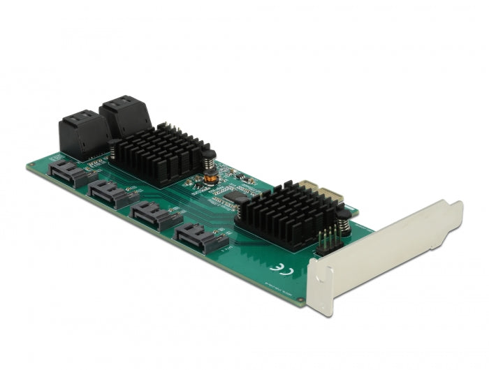 כרטיס SATA PCI-E x1 עם 8 יציאות SATA 6 Gb/s - delock.israel