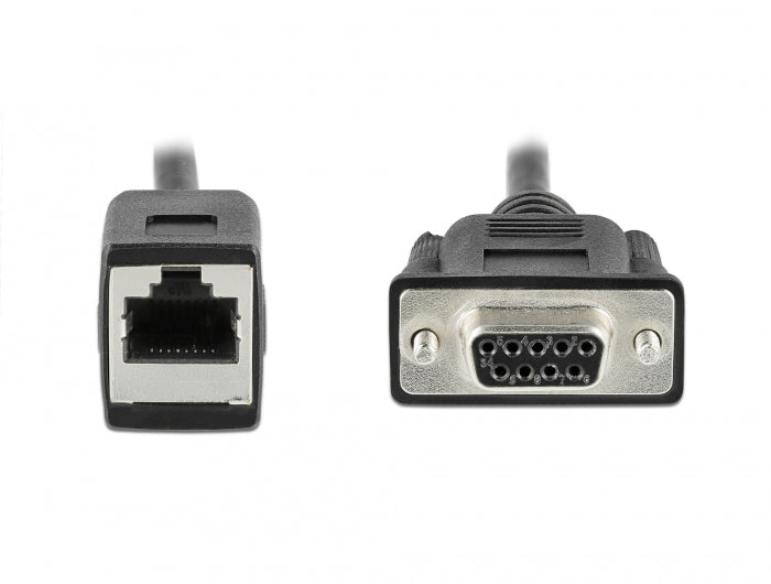 מרחיק Serial RS-232/422/485 על כבל רשת עד 300 מטר שקע DB9 לשקע RJ45 - delock.israel