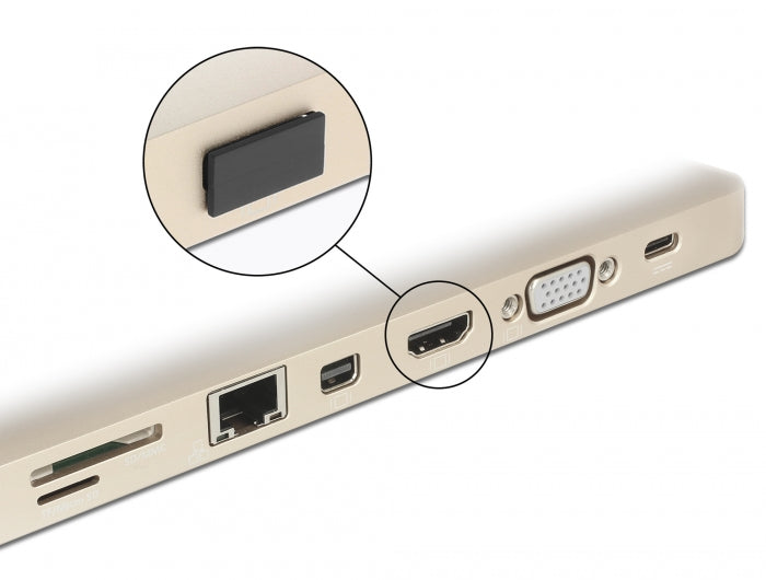 כיסוי נגד אבק ללא אחיזה לשקע HDMI - delock.israel