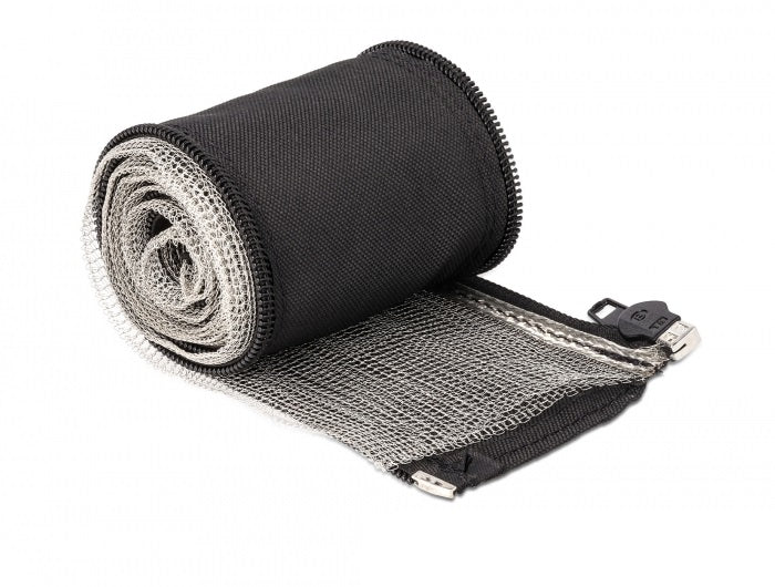 שרוול גמיש עם רוכסן EMI Shielding להגנת כבלים מפני השפעות אלקטרומגנטיות אורך 1 מטר - delock.israel