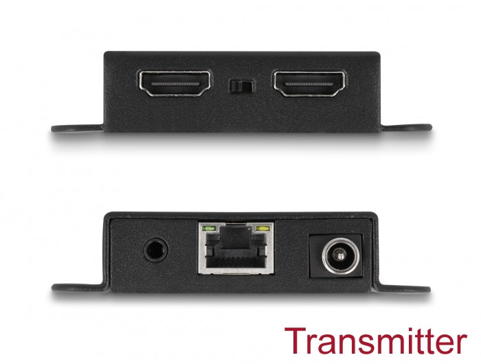 מרחיק HDMI מבית Delock גרמניהי מאפשר שידור של אותות וידאו/אודיו באיכות גבוהה ואות בקרה IR באמצעות כבל רשת יחיד - delock.israel