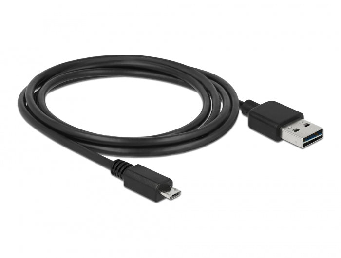 כבל EASY-USB 2.0 תקע Micro-B לתקע USB-A דו כיווני - delock.israel