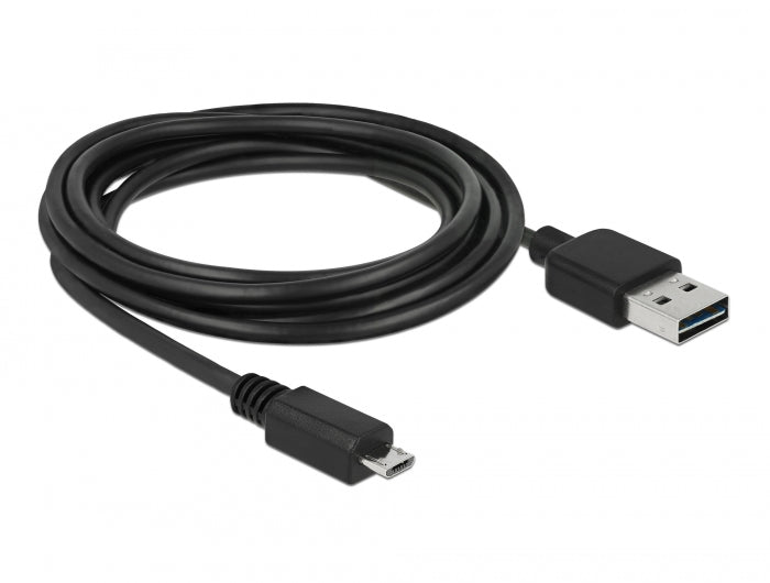 כבל EASY-USB 2.0 תקע Micro-B לתקע USB-A דו כיווני - delock.israel