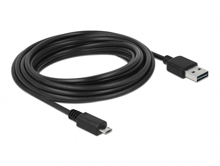 כבל EASY-USB 2.0 תקע Micro-B לתקע USB-A דו כיווני - delock.israel