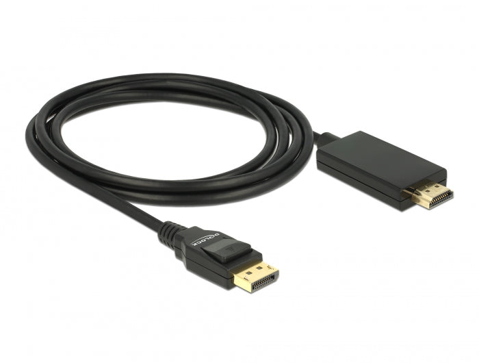 כבל DisplayPort 1.2 4K לחיבור מסך HDMI ז/ז תומך 30 הרץ - delock.israel