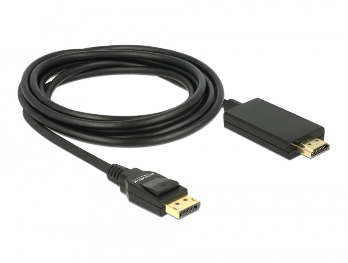 כבל DisplayPort 1.2 4K לחיבור מסך HDMI ז/ז תומך 30 הרץ - delock.israel