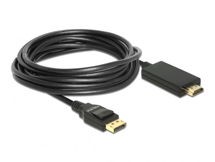 כבל DisplayPort 1.2 4K לחיבור מסך HDMI ז/ז תומך 30 הרץ - delock.israel