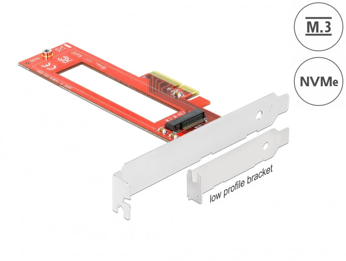 כרטיס PCI-E x4 עבור כונן דיסק M.3 / NF1 NVMe - delock.israel