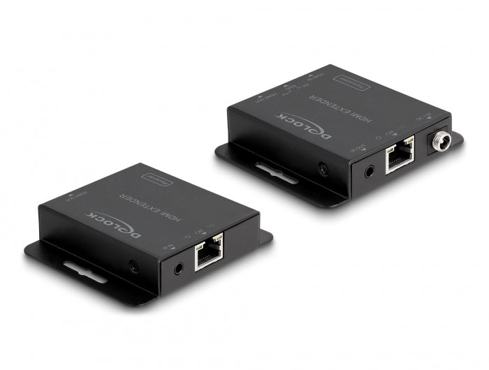 מרחיק HDMI מבית Delock גרמניהי מאפשר שידור של אותות וידאו/אודיו באיכות גבוהה ואות בקרה IR באמצעות כבל רשת יחיד - delock.israel