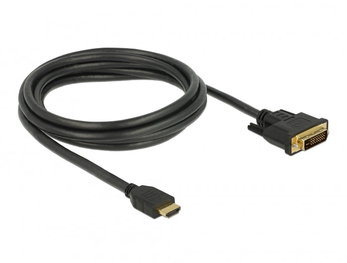 כבל HDMI ל- DVI 24+1 ז/ז - delock.israel