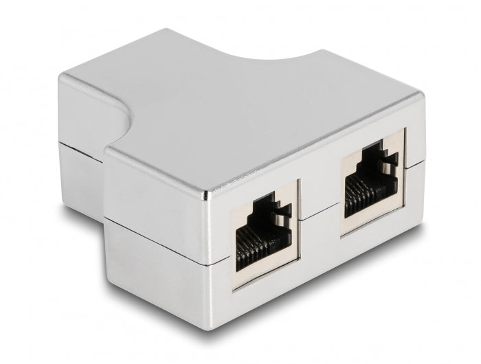מתאם T לפיצול רשת RJ45 Cat.5e STP - delock.israel