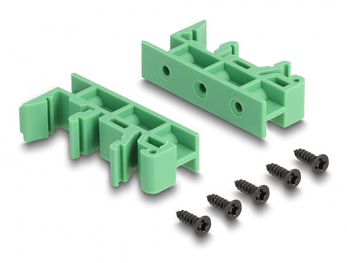 טרמינל בלוק DIN rail בחיבור הברגה לתקע D-Sub 15 pin - delock.israel