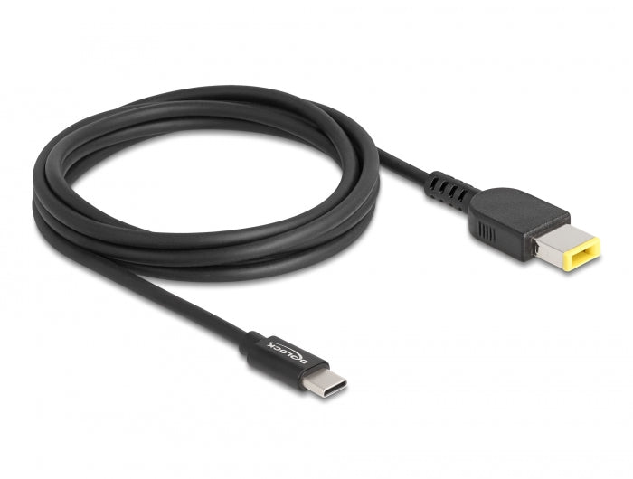 כבל טעינה תקע USB-C לתקע DC 11.0x4.5 עבור מחשב נייד Lenovo אורך 1.5 מטר - delock.israel