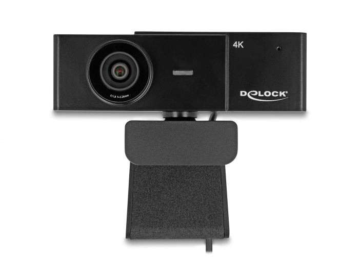מצלמת אינטרנט 4K 110° UHD 8 megapixel עם מיקרופון וחצובה - delock.israel