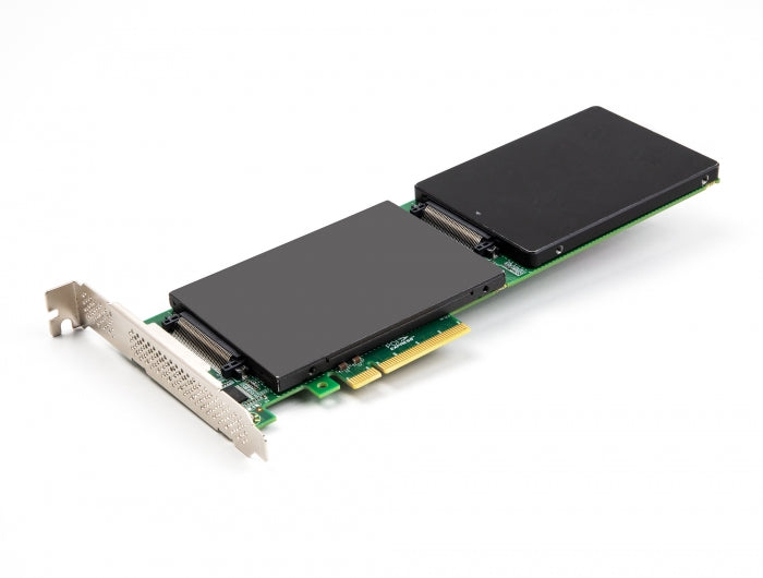 כרטיס PCI-E x8 עבור 2 כוננים U.2 NVMe SFF-8639 - Bifurcation - delock.israel