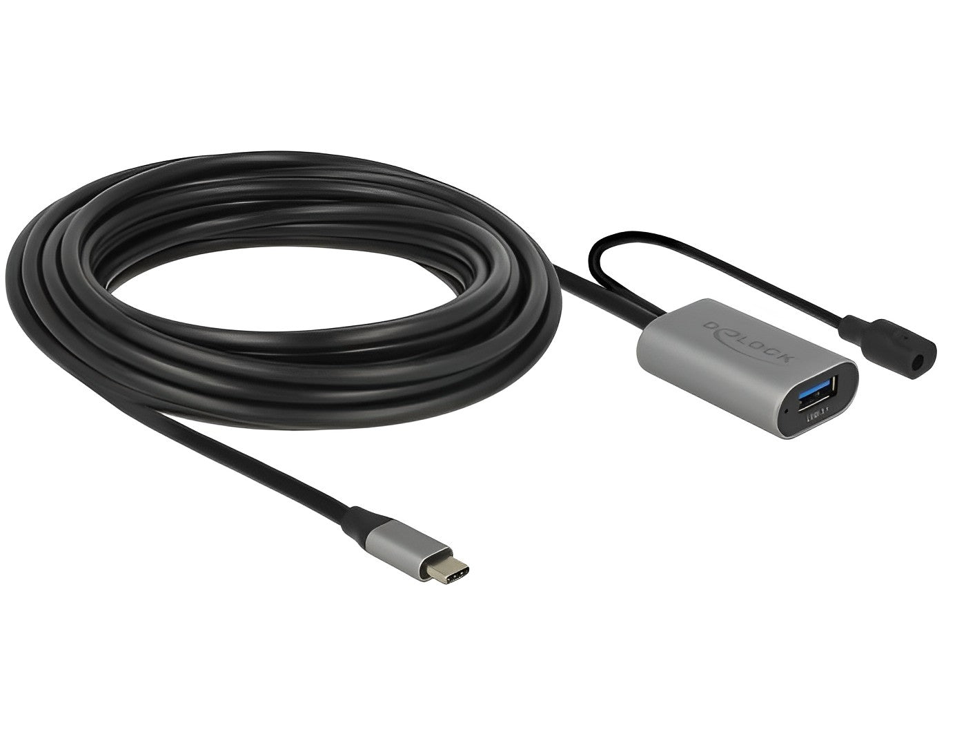 כבל מאריך אקטיבי USB-C 3.1 Gen1 זכר ל- USB-A נקבה אורך 5 מטר - delock.israel