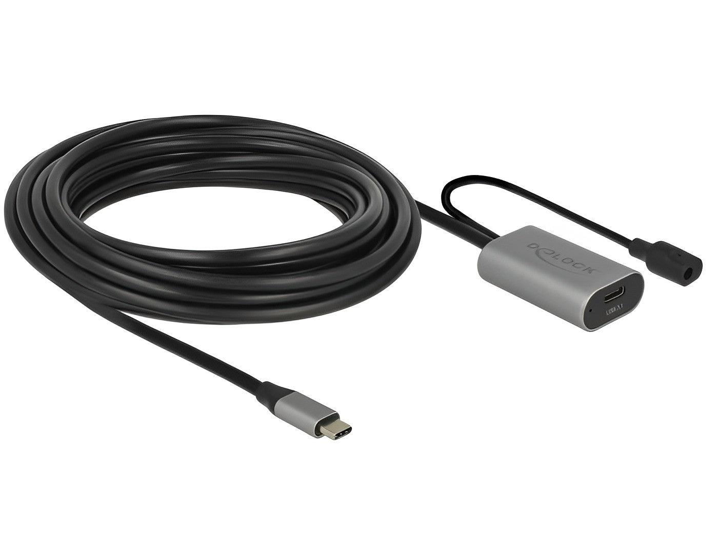 כבל מאריך אקטיבי USB-C 3.1 Gen 1 5Gbps ז/נ אורך 5 מטר - delock.israel