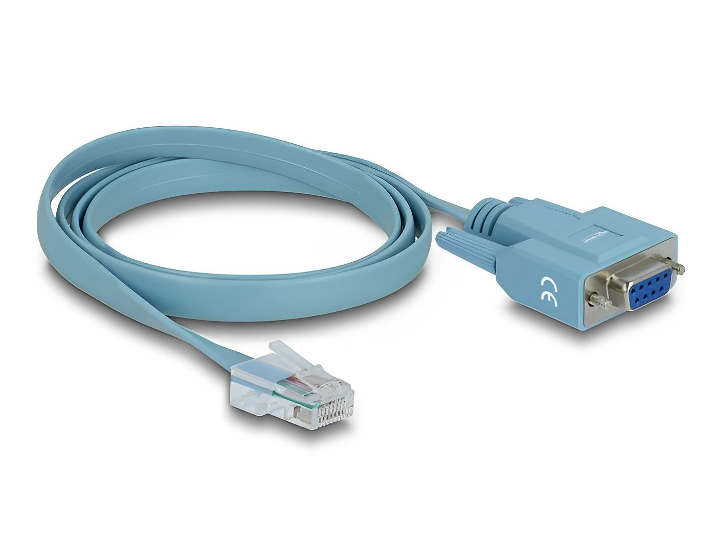 כבל קונסול לסיסקו DB9 נקבה לתקע RJ45 RS-232 אורך 1 מטר - delock.israel