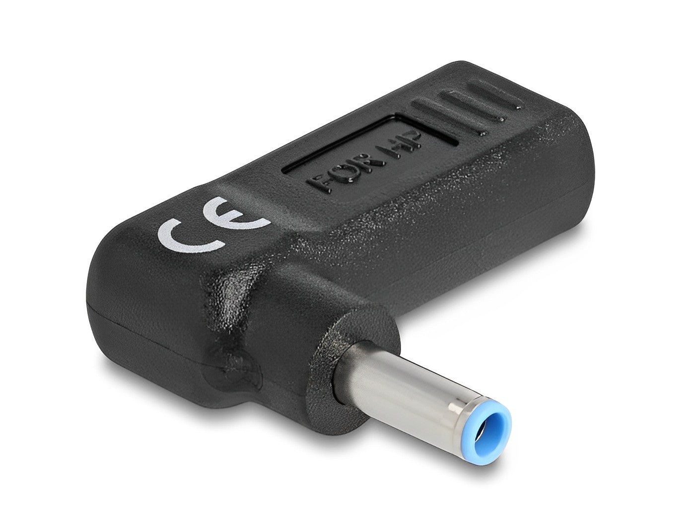 מתאם טעינה למחשב נייד HP שקע USB-C לתקע DC 4.5 x 3.0 בזווית 90° - delock.israel