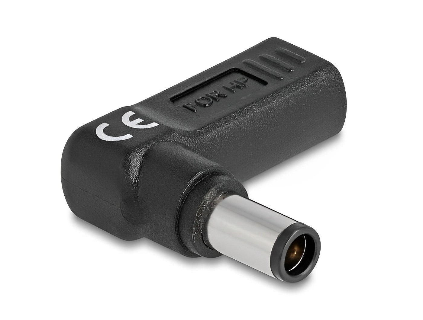 מתאם טעינה למחשב נייד HP שקע USB-C לתקע DC 7.4 x 5.0 בזווית 90° - delock.israel