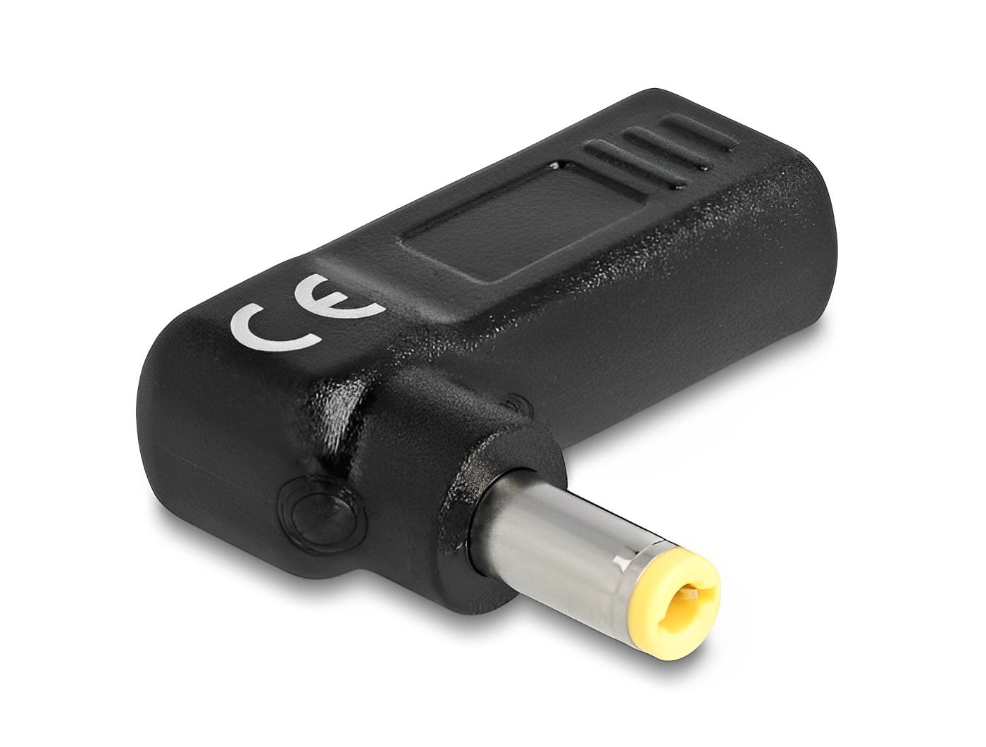 מתאם טעינה למחשב נייד שקע USB-C לתקע DC 5.5 x 2.5 בזווית 90° - delock.israel