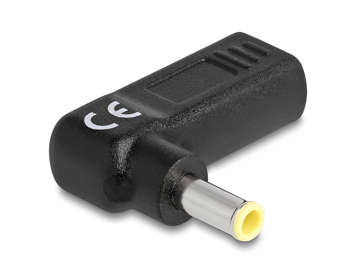 מתאם טעינה למחשב נייד Samsung שקע USB-C לתקע DC 5.5 x 3.0 בזווית 90° - delock.israel